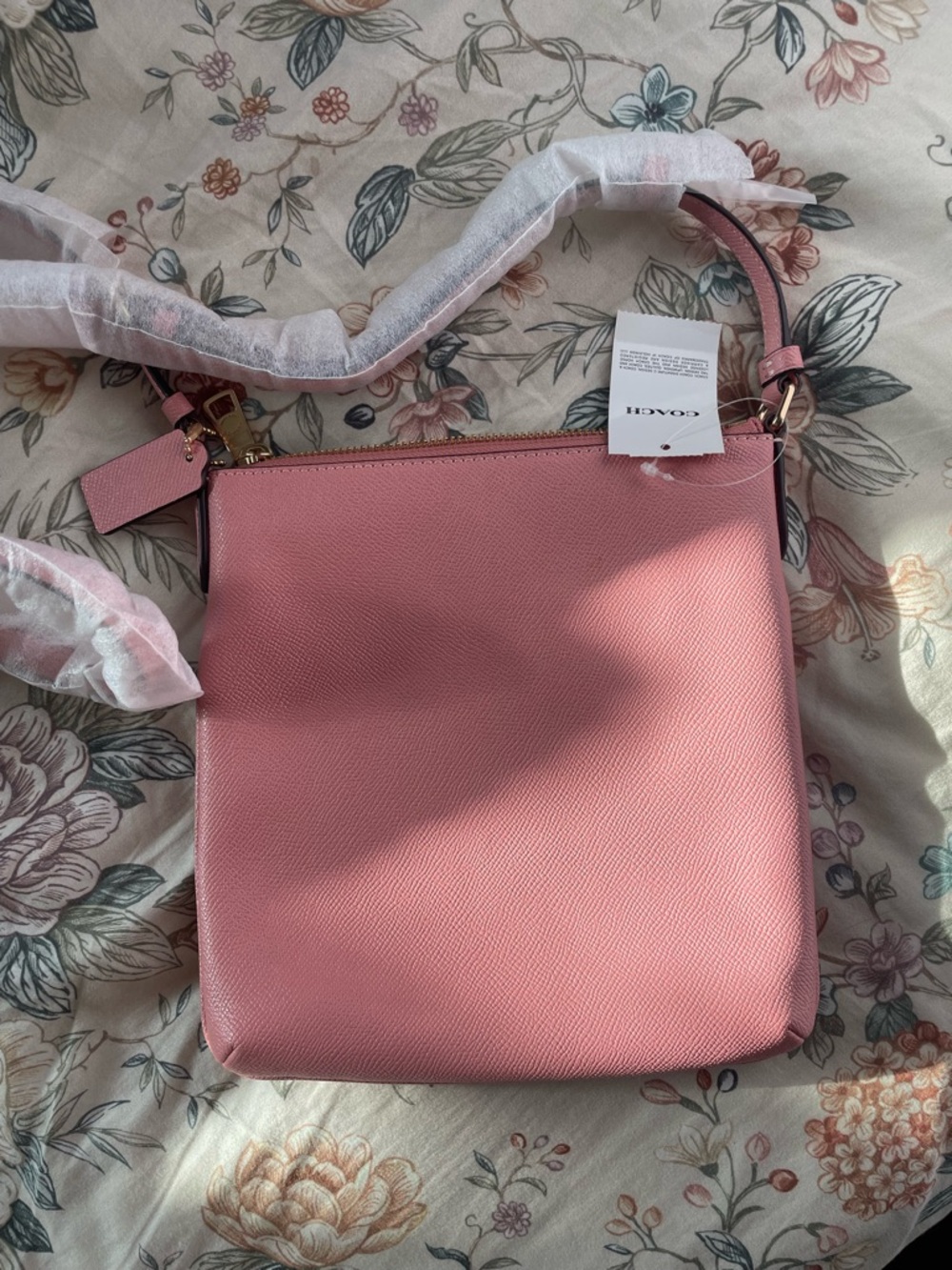 NWT Coach Mini Rowan File Bag Pink - Picture 2 of 4